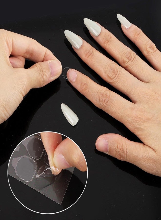 Tbestmax 2400 Pcs Adhesive Nail Tab(100 Sheets), 12 Sizes Nail Stickers for Press on Clear Waterproof Breathable False Nail Jelly - Image 5